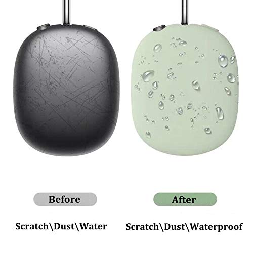 [AUSTRALIA] - Earpads Cushions Protectors Cover Case，Soft Silicone Ear Pads Cup Compatible with AirPods Max Headphones (Green) Green 
