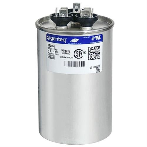 Z97F9816 - 60 + 5 uf MFD 370 Volt VAC - GE Round Dual Run Capacitor Upgrade