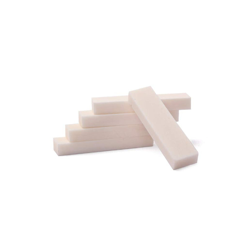 [AUSTRALIA] - Alnicov 5 Pieces Vintage Blanks Buffalo Bone Nut for Guitar Ukulele Accessory 40x10x5mm 