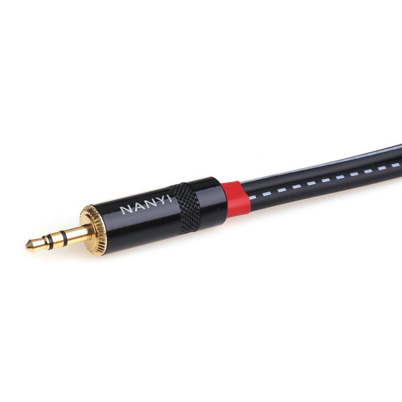 XLR Splitter Cable, NANYI- Microphone Cable XLR to XLR Patch Cables, 3-Pin XLR Male to Dual XLR Female Y Cable Adaptor mic Cable DMX Cable Patch Cords with Oxygen-Free Copper, (0.5 Meters /1.6Feet) 3.5 To 2XLR Female-0.5 Meters /1.6Feet