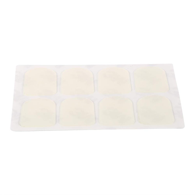RiToEasysports Mouthpiece Patch Cushion,8pcs Sax Mouthpiece Pad Cushion with Rubber for Soprano Alto Tenor Saxophone Clarinet,Black or White 0.3mm Thickness White Small Oval