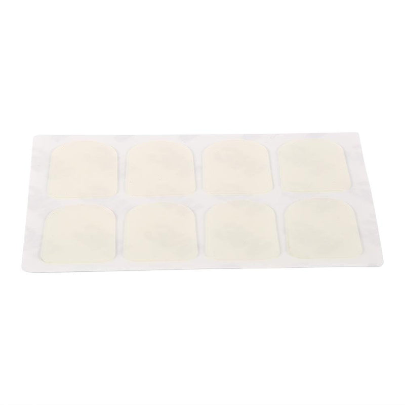 Dilwe Mouthpiece Patches, Mouthpiece Pad Patch Cushion for Soprano Alto Tenor Saxophone Sax Clarinet (Small Oval 0.3mm White)