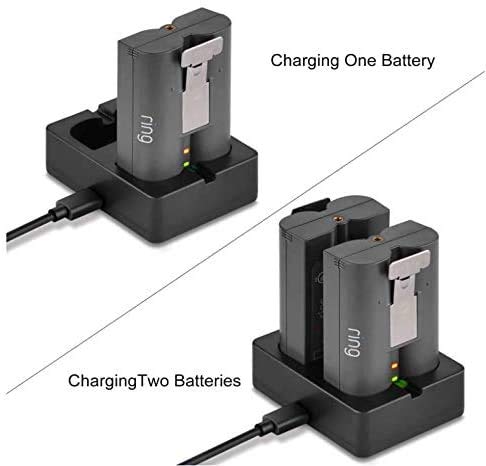Ring Battery Charger, Dual Port Charging Station for Ring Spotlight cam Battery, Ring Video doorbell 2 and Ring Stick cam Battery(Batteries not Included)…