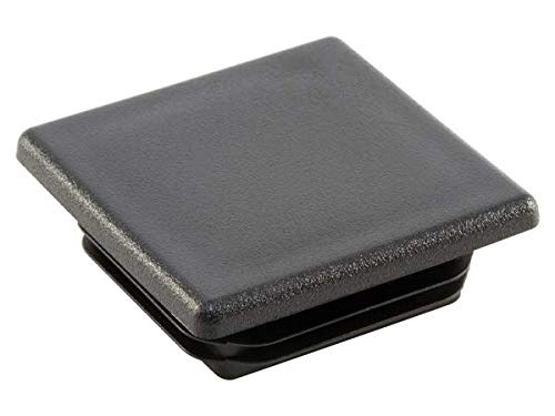 (Pack of 10) - 2" Square Tubing Plug, 2 Inch End Cap (2"x2" - 10 - 14 Ga - 1.73" to 1.84" ID) Fence Post Pipe Tube Cover Insert - Fitness Eqpt End Caps | Made in USA