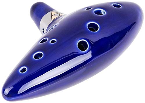 Legend of Zelda Ocarina 12 Hole Alto C with Song Book (Songs From the Legend of Zelda) (Blue)