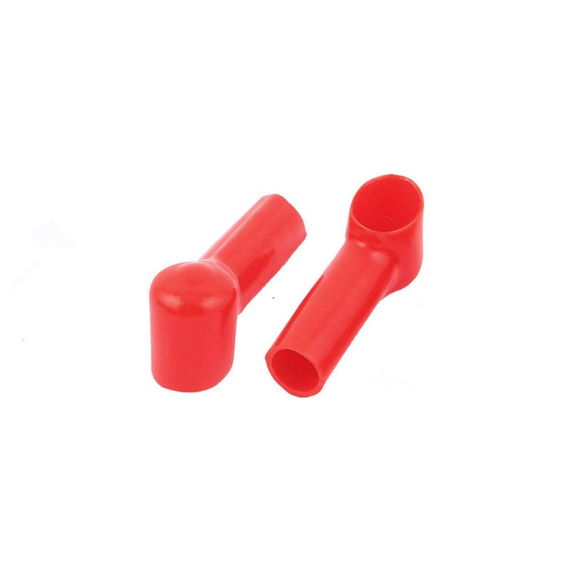 Qiying 5Pcs PVC Battery Terminal Insulating Protector Covers Red 14mmx10mm