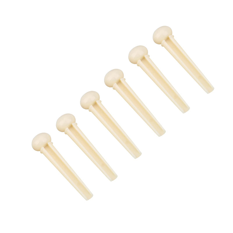 Guitar Bridge Pins + Upper Nut + Bottom Saddle + Diecast Set Guitar Replacement Parts for Acoustic Folk Guitar