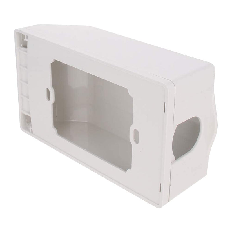 Jutagoss 120 Type Weatherproof in Use Outlet Cover 142x83x48mm Plug Receptacle Protector for Retrofit Siding Construction White 2Pcs 124x74mm white