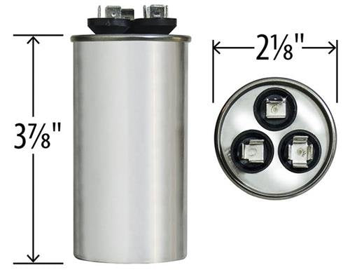 [AUSTRALIA] - 97F9970-50 + 5 uf MFD 370 Volt VAC - GE Round Dual Run Capacitor Upgrade 
