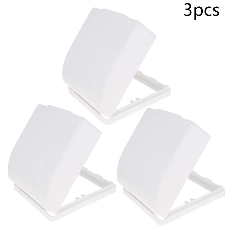 Fielect Weatherproof in Use Outlet Cover Plug Receptacle Protector for Retrofit Siding Construction White 86 Type 98x110x43mm 3Pcs 3 Pcs 86 Type 89x92mm