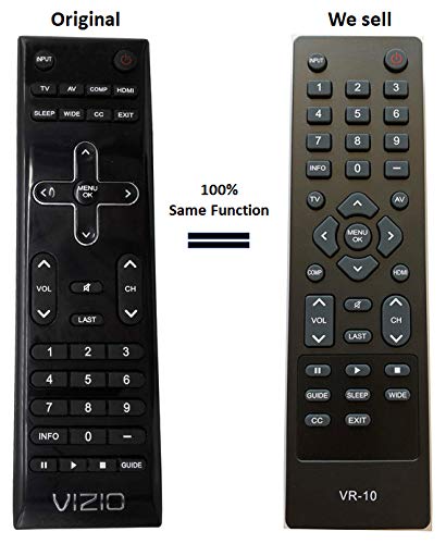 Smartby VR10 Remote Compatible with Vizio TV M260VA M320VA M220VA M190VA E190VA E220VA E260VA E261V E220MV E260MV E321VA E370VA E371VA E420VA E421VA