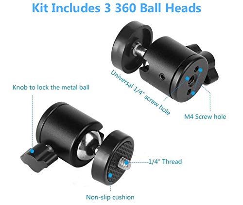[AUSTRALIA] - Tripod Mount Adapter Kit for 3 Devices. Works with Smartphones, iPhone, Android, GoPros, DSLR Cameras, Mic, LED, Ring Lights. Perfect for Vlogging, YouTube, Live Streaming, Tik Tok 
