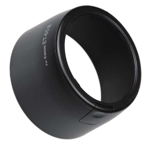 Fotodiox Lens Hood Replacement for ET-65III Compatible with Canon EF 85mm f/1.8 and Other Canon Telephoto Lenses