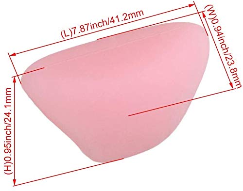 Jiayouy 5pcs Flute Thumb Rest Cushion Soft Silicone Finger Cover for Flute Wind Instrument Black Purple Pink Yellow Rose Pink