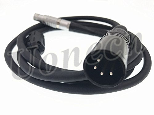 Uonecn Red Epic Scarlet Power Cable 6 pin Female to XLR 4 pin Male