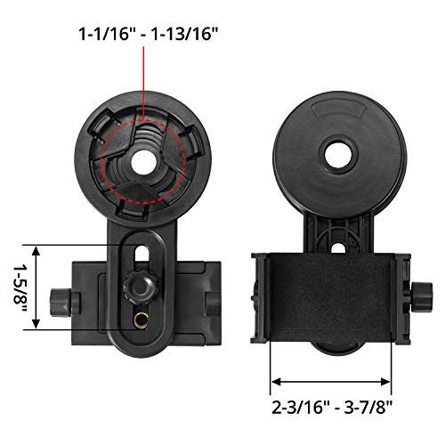 QWORK 2Pcs Microscope Lens Adapter, Microscope Cellphone Camera Adaptor