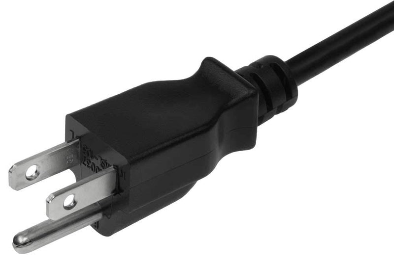 SF Cable 1ft 14AWG Low Profile 3-pin Plug NEMA 5-15P to C13 Standard Power Cord, 15Amp, 125Volt 1 ft