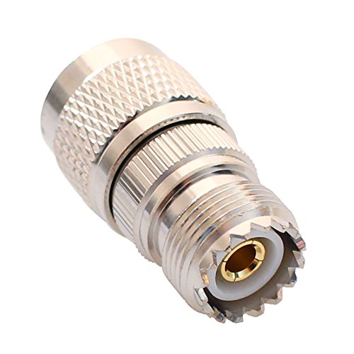 N Male to UHF Female Pack 3pcs RF Antenna Coaxial Coax Adapter SO-239 Jack Coax Adapter SO239 Connector