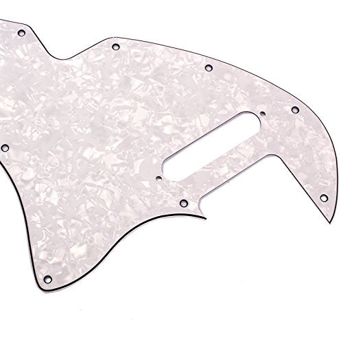 Alnicov Pickguard Guitar Pick Guard Plate Fits For 69 Telecaster Thinline Re-Issue Guitar Part, 4Ply White Pearl