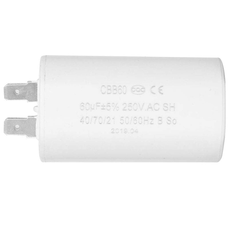 AC 250V 60uF 50/60HZ Cylinder Shaped Run Round Capacitor CBB60 for Motor Cool Heat Pump Washing Machine