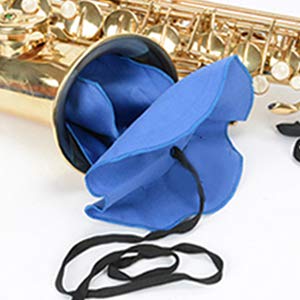 13PCS Saxophone Cleaning Kit with Bag for Flute,Alto Sax,Clarinet Instruments Cleaning Accessories Includes Cleaning Cloth,Mouthpiece Brush,Thumb Rest Cushion Blue