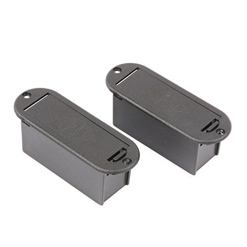 9V Battery Box Case Holder for Active Guitar Bass Pickup (Pack of 2)