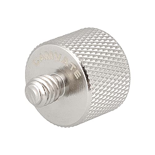 CAMVATE 1/4"-20 Male to 5/8"-27 Female Microphone Stand Mount for Camera Stud - 0988