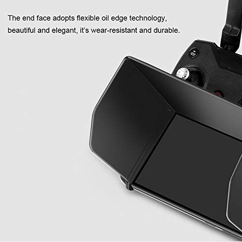 Hooshion Remote Controller Phone Monitor Sun hood Sunshade Cover Hood Smartphone Tablet iPad Sun Shade for DJI MAVIC PRO Mavic air Inspire / PHANTOM 3 4 M600 OSMO Accessories (< 128mm, Black) < 128mm