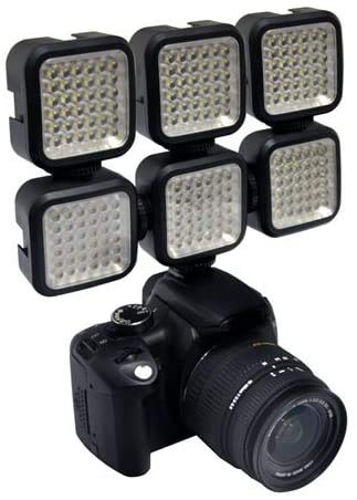 Ultimaxx 36 LED Light Kit with 2 Batteries and Mounting Bracket—Compatible with Any DSLR That Incorporates a Hot Shoe Mount Including: Canon, Nikon, Olympus, Sony, and More