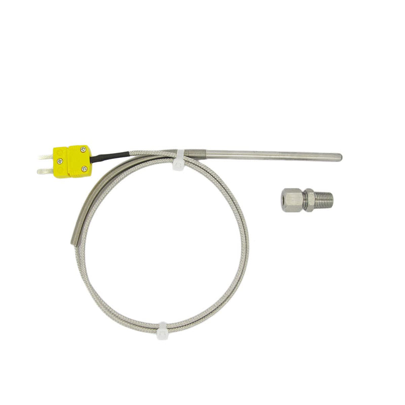 EGT Temperature Sensors K Type Thermocouple with 1/8” NPT Compression Fittings and Mini Connector