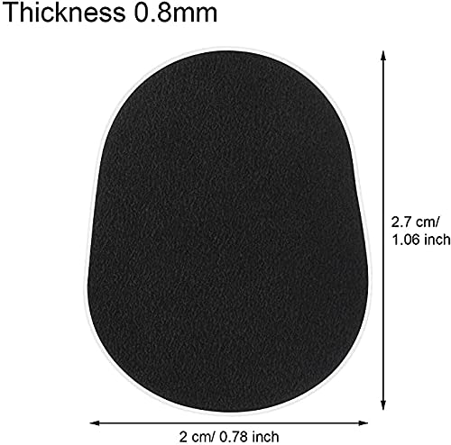 Quesuc 32 Pieces Mouthpiece Cushion 0.8 mm Mouthpiece Patches for Alto and Tenor Saxophone and Clarinet,Black