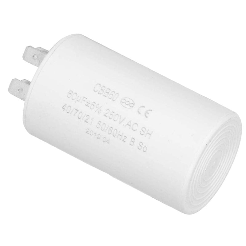 AC 250V 60uF 50/60HZ Cylinder Shaped Run Round Capacitor CBB60 for Motor Cool/Heat Pump Washing Machine,ac Capacitors