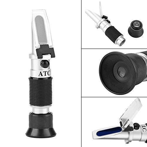 GLOGLOW Beekeeper Refractometer Portable High Measuring Range Honey Tester Sugar Water Content Measurement 58-90% Beekeeping Honey Concentration Meter