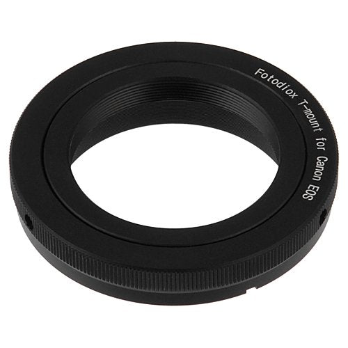 Fotodiox Lens Mount Adapter - T-Mount (T/T-2) Screw Mount SLR Lens to Canon EOS (EF, EF-S) Mount SLR Camera Body T-mount (T2) Standard Single