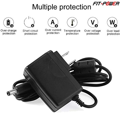F1TP 9V 1.5A Power Supply Adapte 6.6ft Cord for BOSS, Behringer, DigiTech, Jim Dunlop, MXR, Nobels, NUX, Roland, TC Electronic, Xotic, Zoom Effects Guitar Pedal and Casio Keyboard