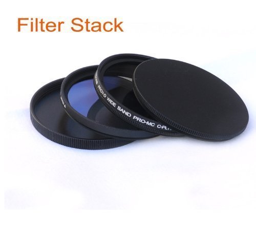 [AUSTRALIA] - Fotasy 49mm Metal Filter Stack Caps, Filter Stack 49mm, Aluminum Alloy, Slim Stack fits 49mm UV CPL Fader ND Filter 