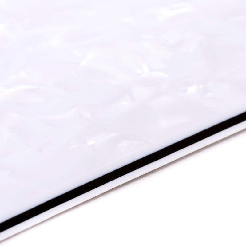 Musiclily Electric Guitar Pickguard for Epiphone Les Paul Standard Modern Style, 4Ply Pearl White