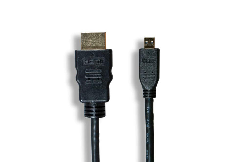 [AUSTRALIA] - Cablelera Micro HDMI to HDMI 34AWG 1', Black Color (ZC95B1MM-01) 1ft 