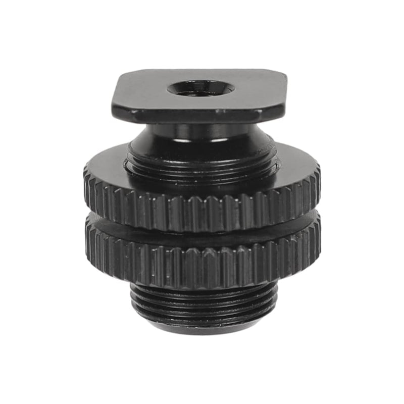 CAMVATE 5/8"-27 Male Threaded Cold Shoe Adapter to Hot Shoe for Microphone Mic Mount