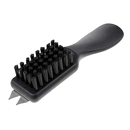 Black Golf Shoes Cleaner Brush with Shoe Horn Handle Dirt Mud Remover Suit for Golf Club Home Using Cleaning Tool