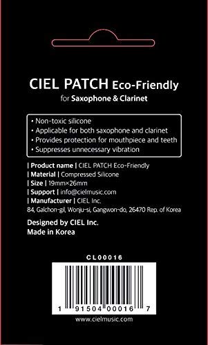 CIELmusic Saxophone Mouthpiece Pads_2 Pack, Non-toxic Mouthpiece Patches Mouthpiece Cushions (0.58mmx6_2 packs)