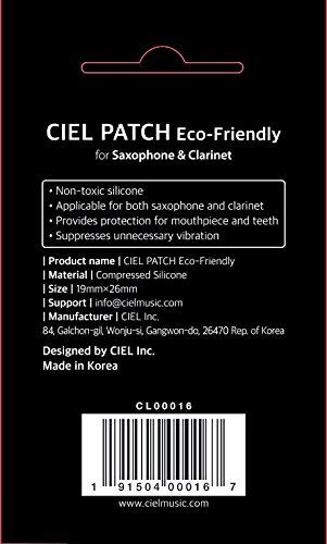 CIELmusic Saxophone Mouthpiece Pads_2 Pack, Non-toxic Mouthpiece Patches Mouthpiece Cushions (0.8mmx6_2 packs)