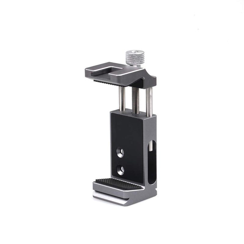 Cinema Mount Mini Smartphone Rig & Aluminum Alloy Grip Handle, Cell Phone Tripod Adapter, Standard Cold Shoe Mount, Tripod Mount, Fit Arca Swiss Compatible with iPhone 11 12 Pro Max S: Phone Clip + Metal Grip