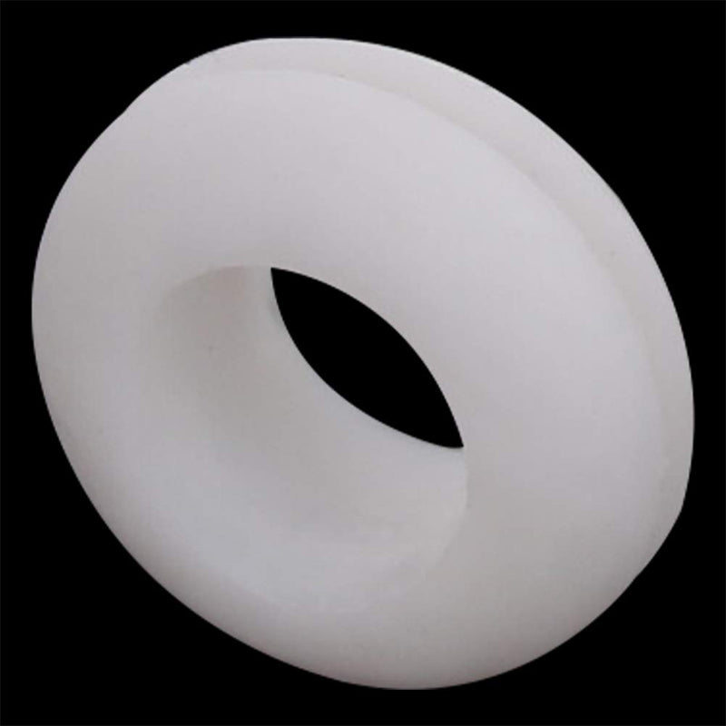 Fielect Rubber Grommet 50Pcs 10mm Inner Dia Oil Resistant Armature Rubber Grommets for Wiring Cable White Hole Dia:10mm