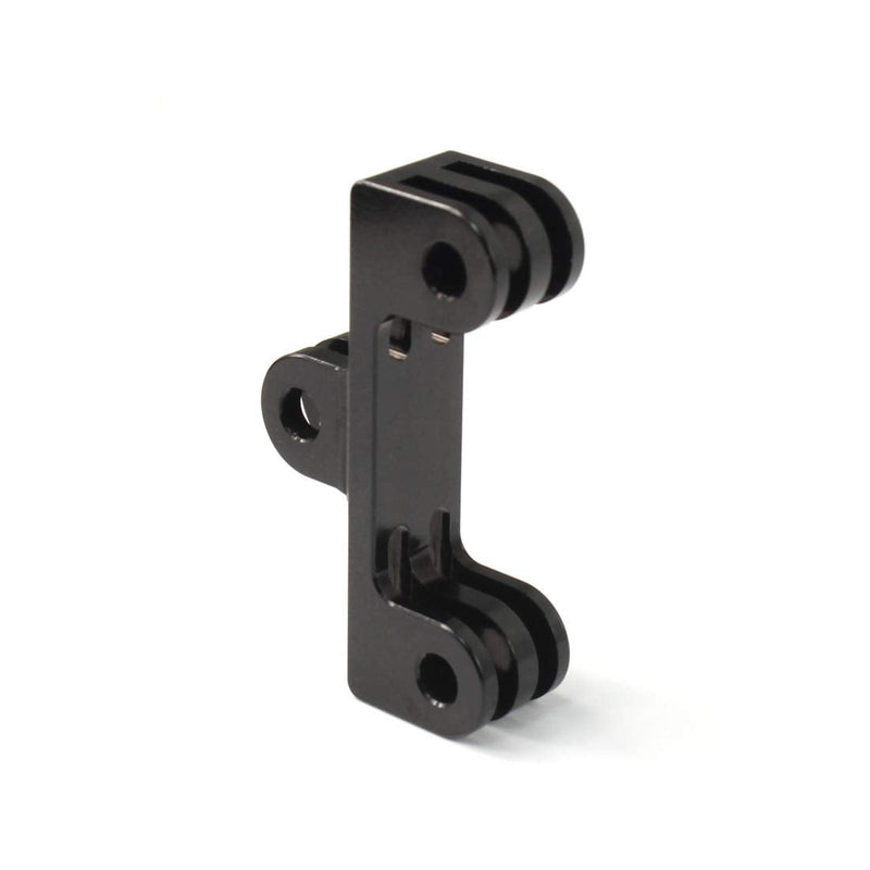 Aluminum Dual Twin Mount Adapter for GoPro Hero 4 5 6 7 8 9 Black Silver Session, AKASO/Campark/YI & Other Cameras