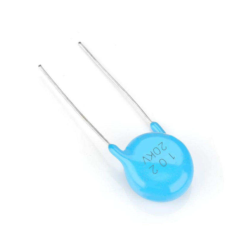 20pcs Ceramic Capacitors, 20KV 1nF 0.001uF 1000pF 102 High Voltage DIP Disc Ceramic Capacitors
