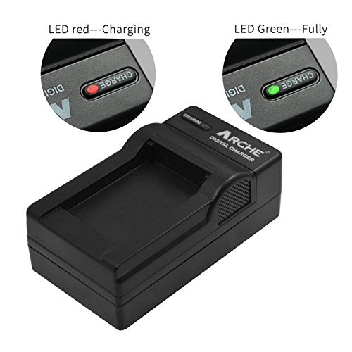 ARCHE NP-F970 NP F975 F960 F950 Battery <1 Pack> and Rapid Charger Set for [Sony DCM-M1 MVC-CD1000 HDR-FX1 DCR-VX2100E DSR-PD190P NEX-FS700RH HXR-NX3 HVL-LBPB and More Camcorder]