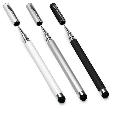 Stylus Pen for Kindle Fire (1st Gen 2011) (Stylus Pen by BoxWave) - Capacitive Styra, Capacitive Stylus with Rollerball Pen - Magnet Silver