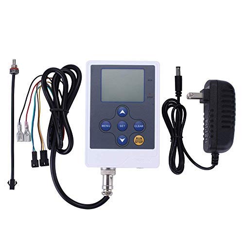 DIGITEN LCD Display Water Flow Control Meter Liquid Quantitative Controller + G3/8" Fuel Flow Meter Oil Flow Sensor Gasoline Diesel Milk Gear Meter DFC15 + G3/8" gear flow meter