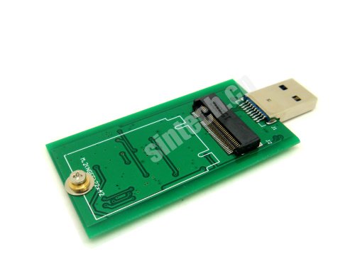 Sintech M.2(NGFF) B-M Key SATA3 SSD to USB 3.0 Adapter Card Chipset JMS567